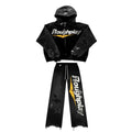Roughplay Black Yellow Sweatsuit Zip Up