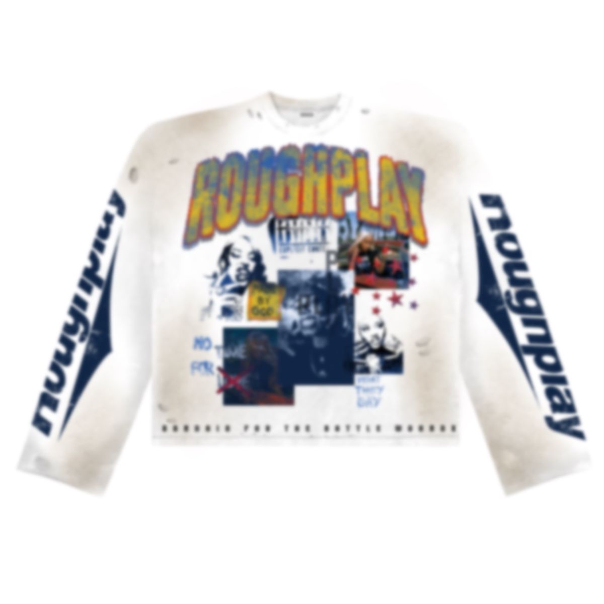 Roughplay "No Time For Love" White Tee Long Sleeve