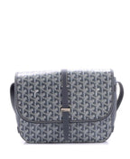 Goyard Grey MM Belvedere Messenger Bag Coated Canvas Pre-Owned