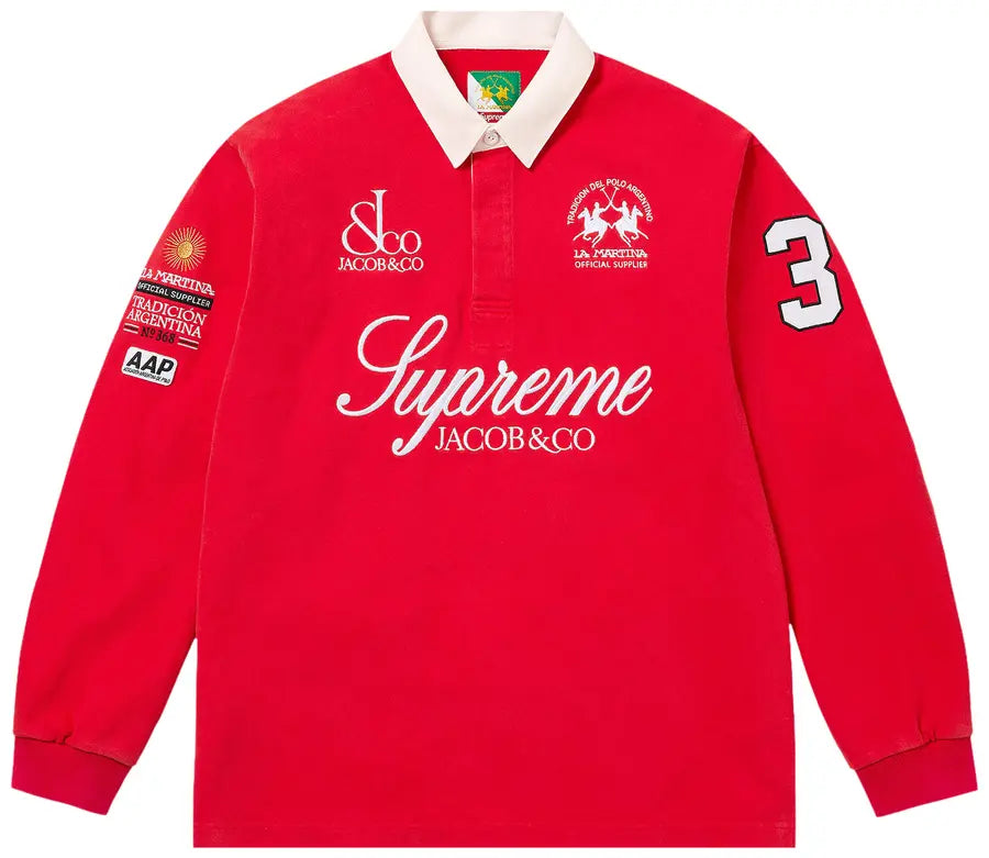 Supreme x La Martina x Jacob & Co Rugby 'Red'