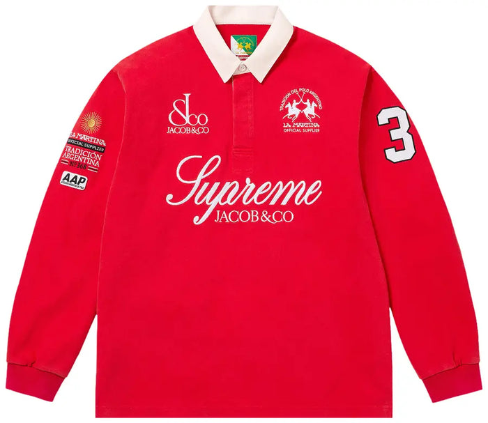 Supreme x La Martina x Jacob & Co Rugby 'Red'