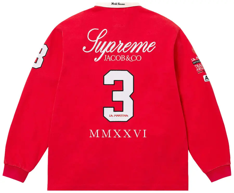 Supreme x La Martina x Jacob & Co Rugby 'Red'