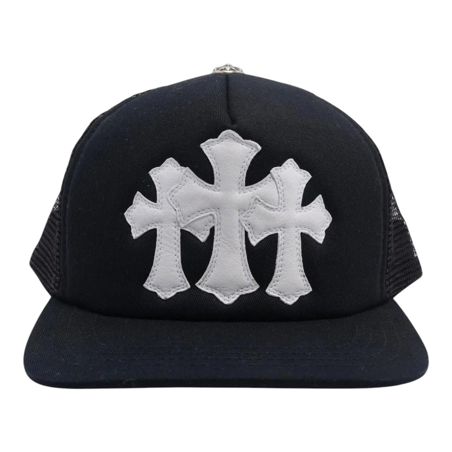 Chrome Hearts Cemetery Cross Patch Hat Black Pre-owed