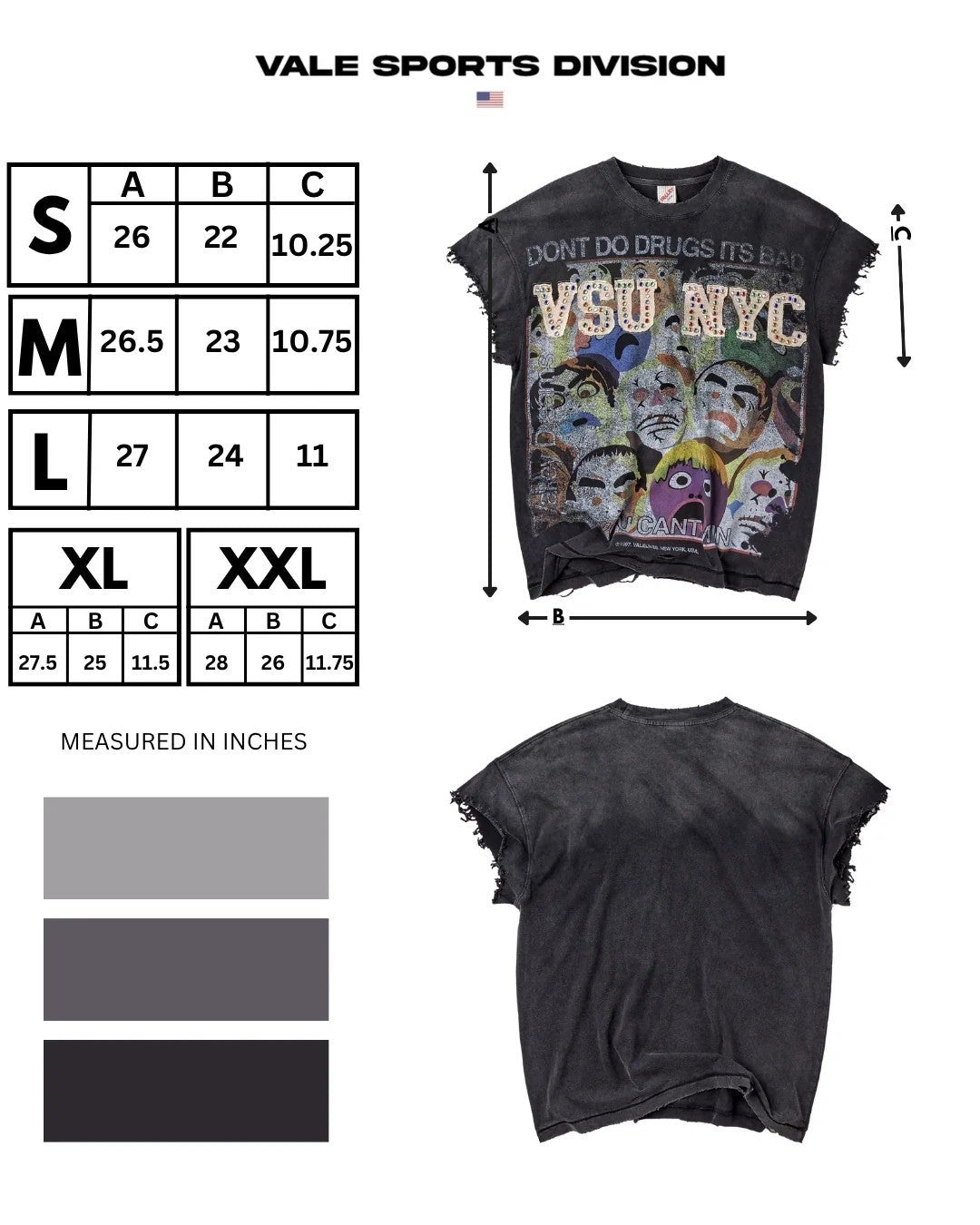 Vale Forever Tee No Drugs Tank Black