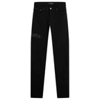 Amiri Jeans Black Script Logo Applique