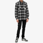 Amiri Jeans Black Script Logo Applique