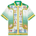 Casablanca Shirt Cityscape Silk Green