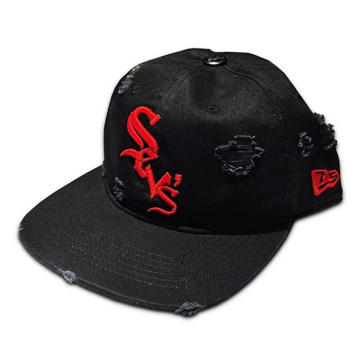 Triple Sevens Hat Black Red Snap Back