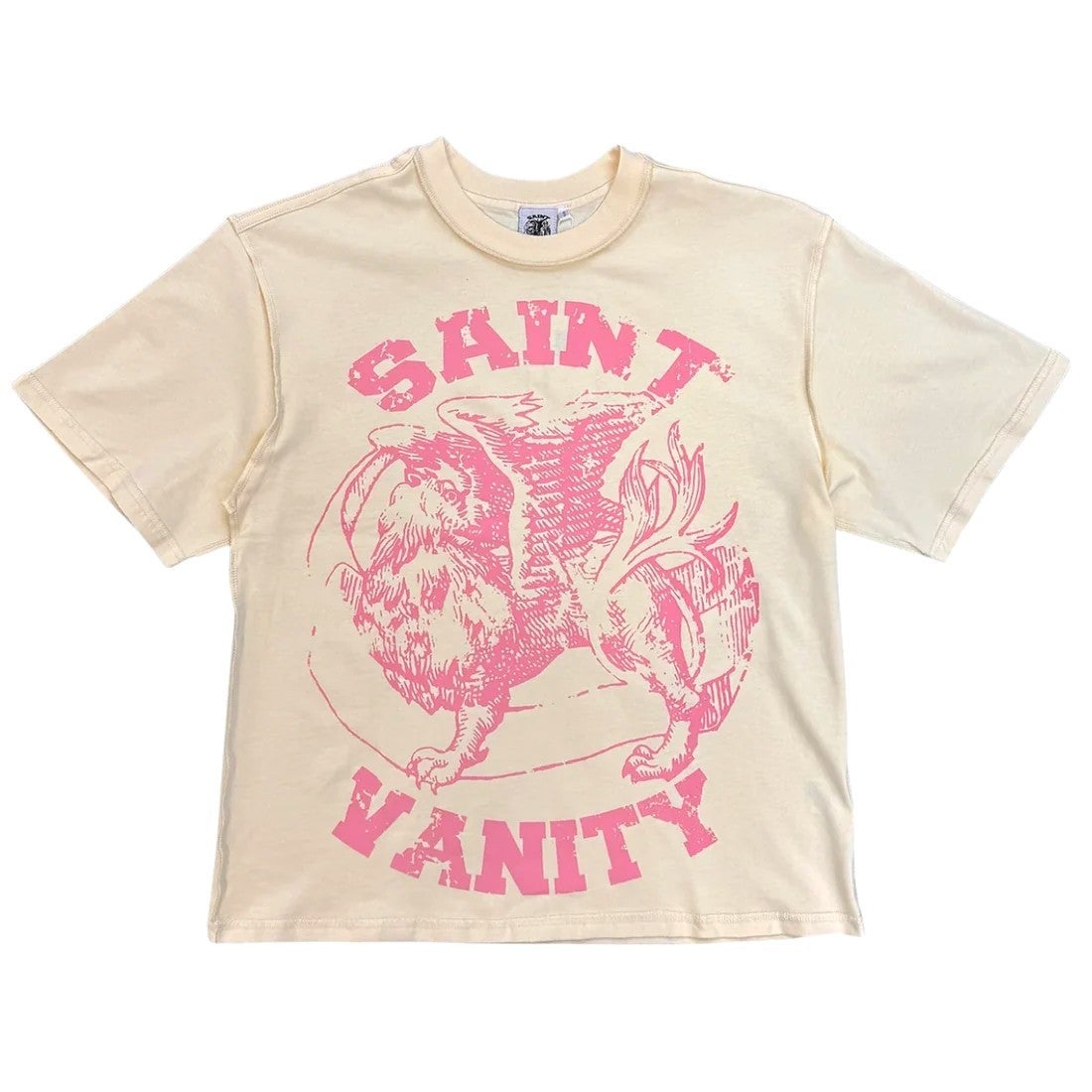 Saint Vanity Tee Griffin Cream Pink