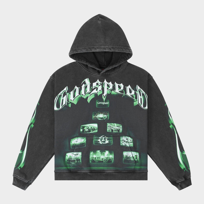 Godspeed Hoodie Overstimulation 2025 Black Green