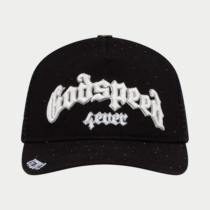 Godspeed Hat Black White VVS Gs Forever Trucker