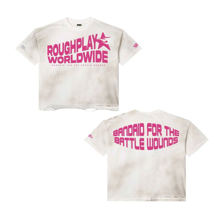 Roughplay Tee Worldwide White Pink