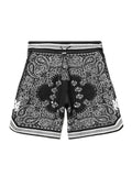 Amiri Shorts Bandana Black White