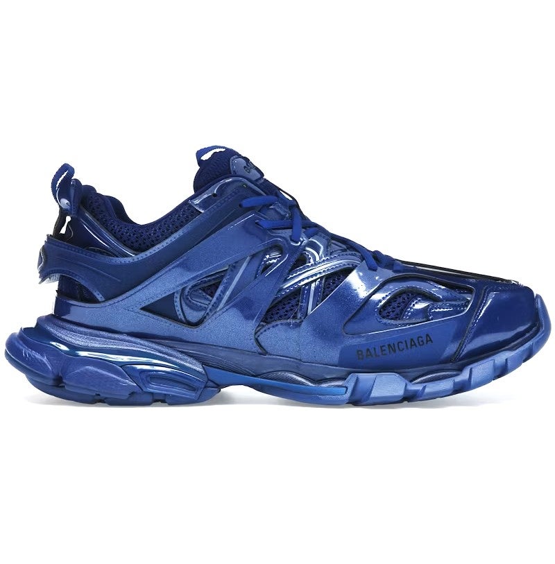 Balenciaga Track Sneakers Metallic Indigo Blue