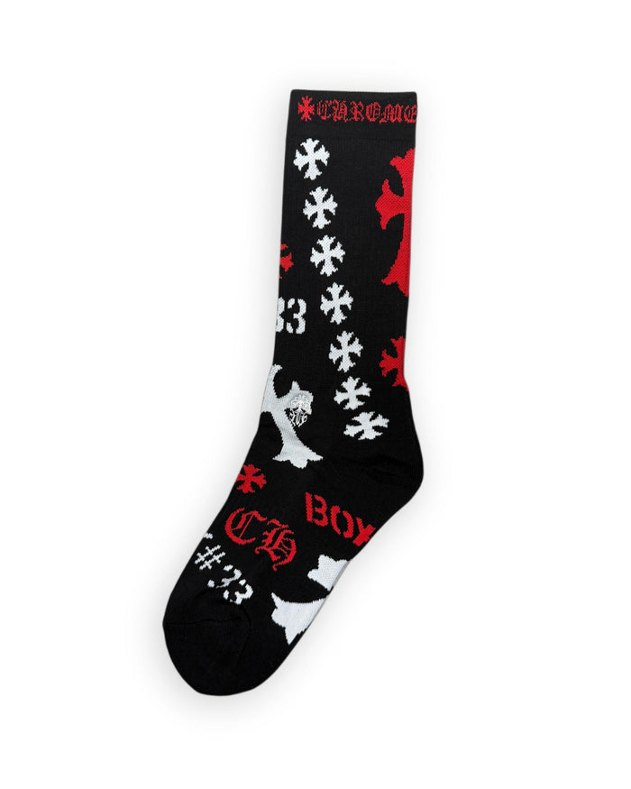 Chrome Hearts Socks Stencil Black
