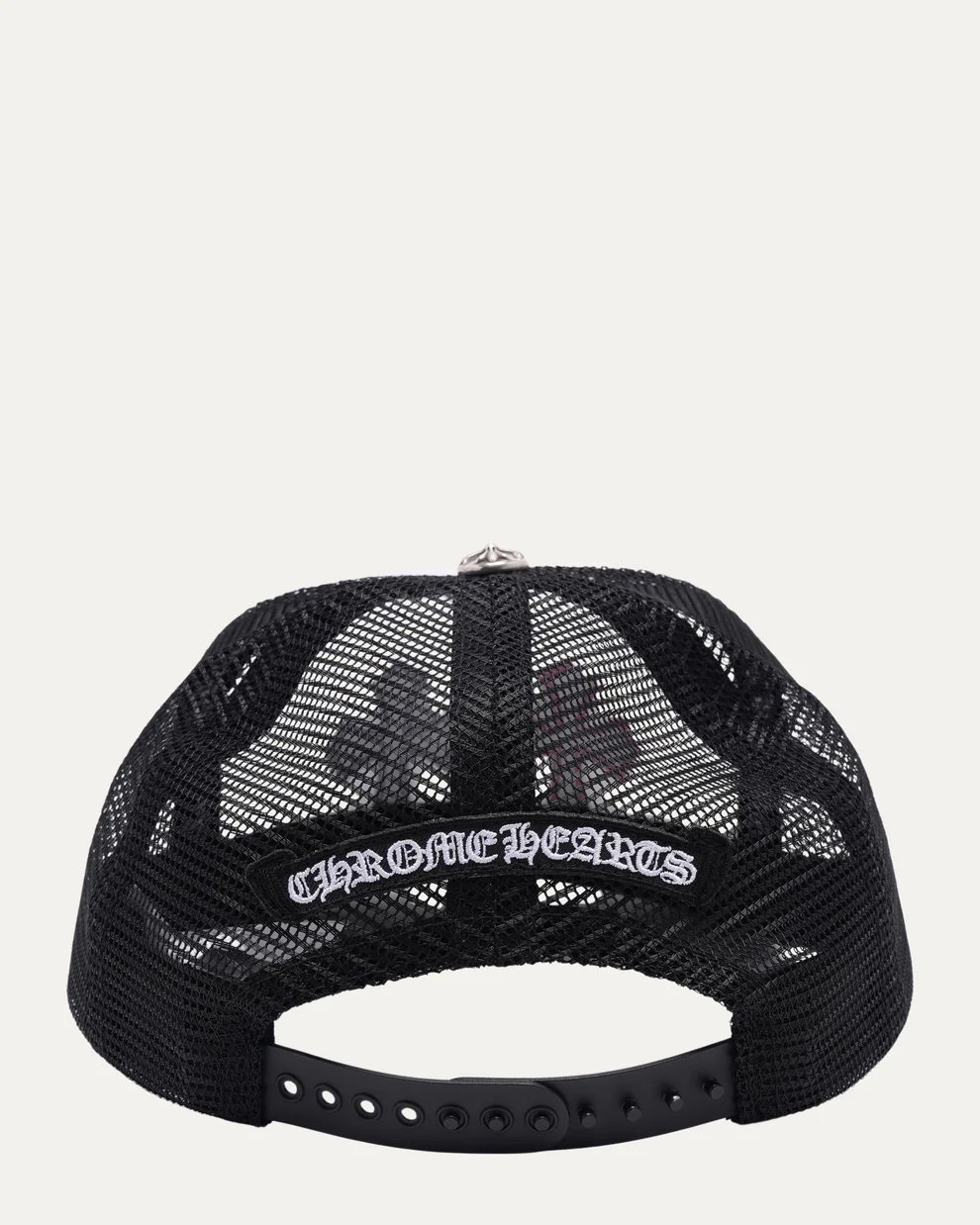 Chrome Hearts Hat Triple Cross Patch Black White Multi