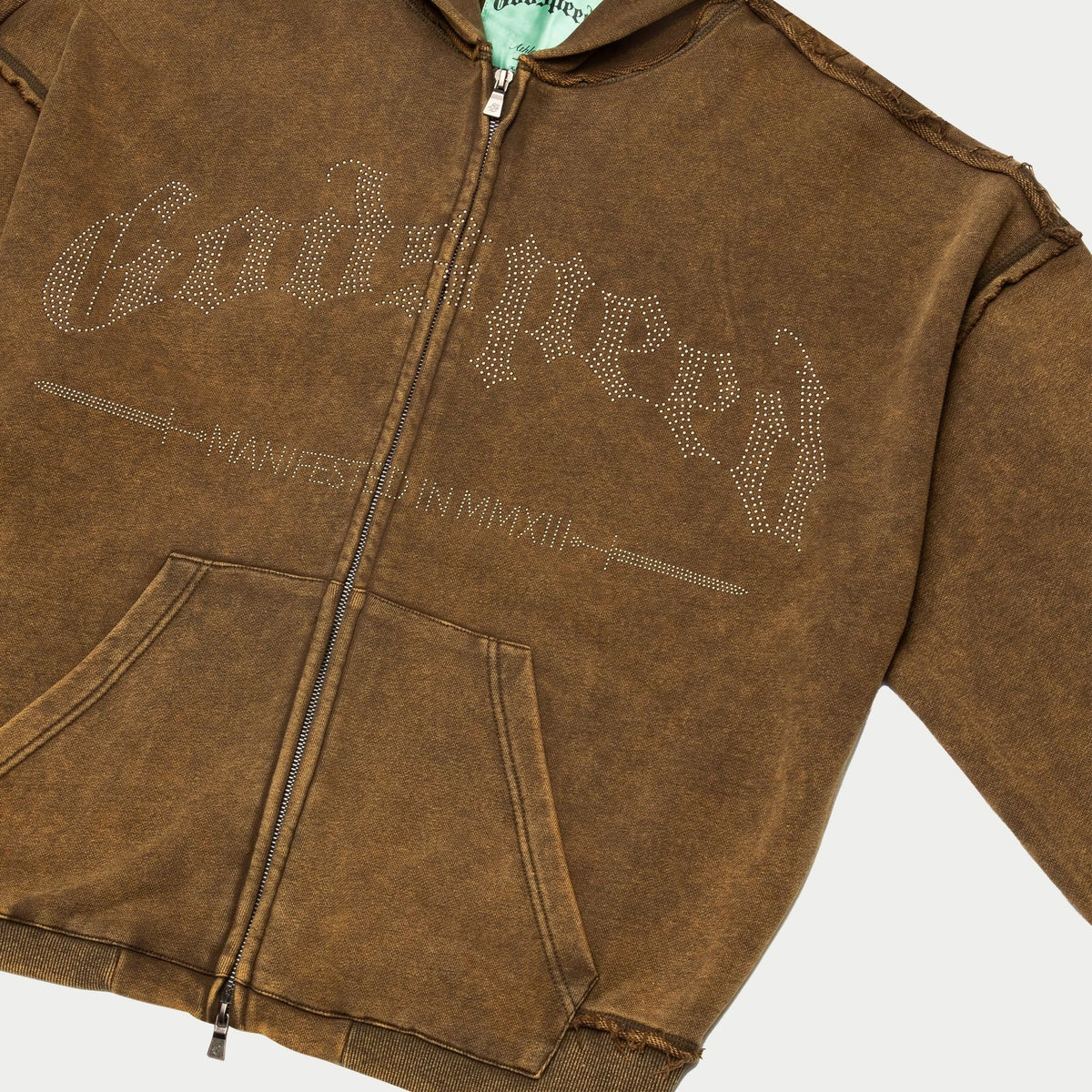 Godspeed Studded OG Logo Hoodie Brolive Wash