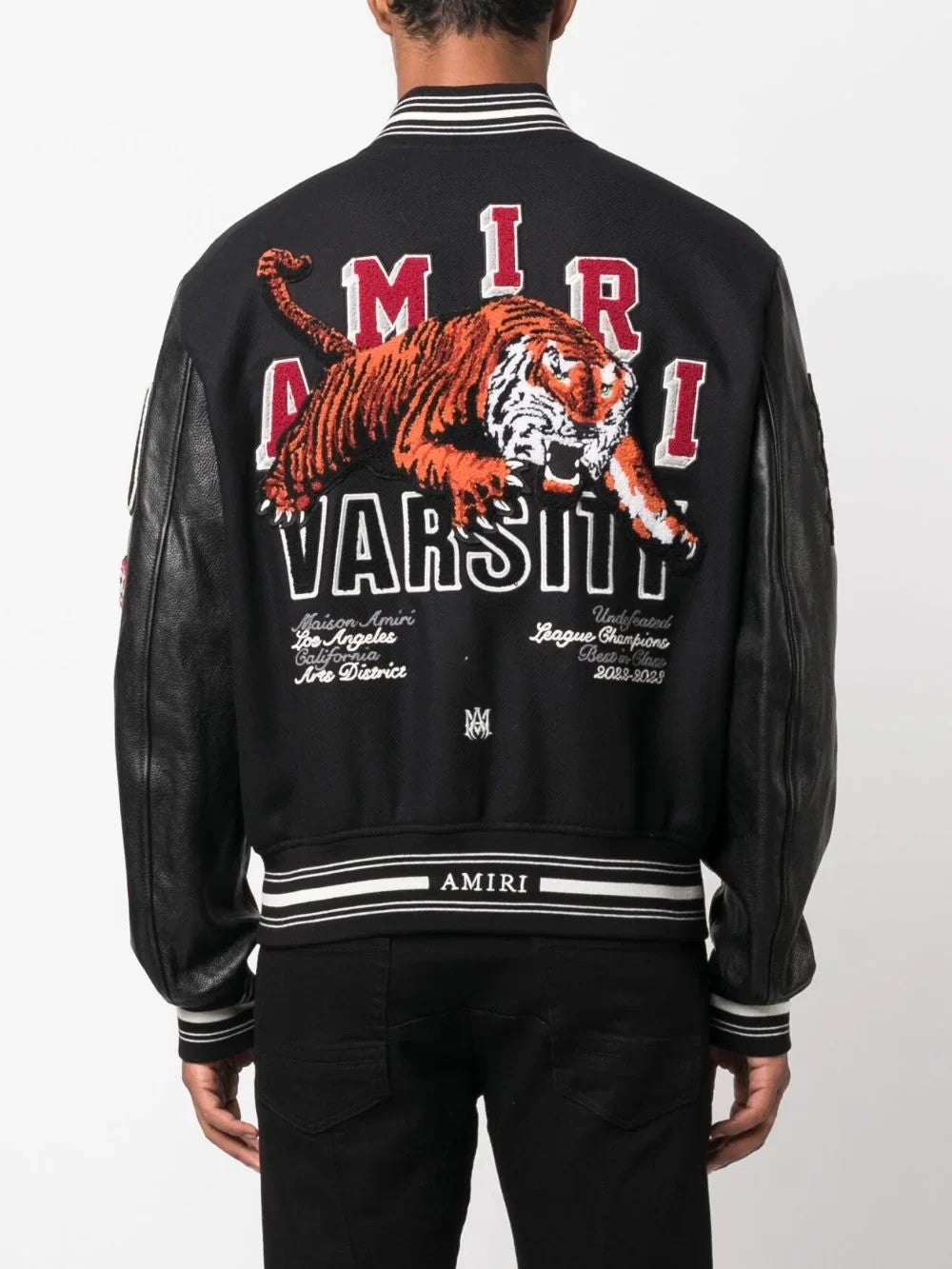 Amiri Varsity Jacket Black Tiger