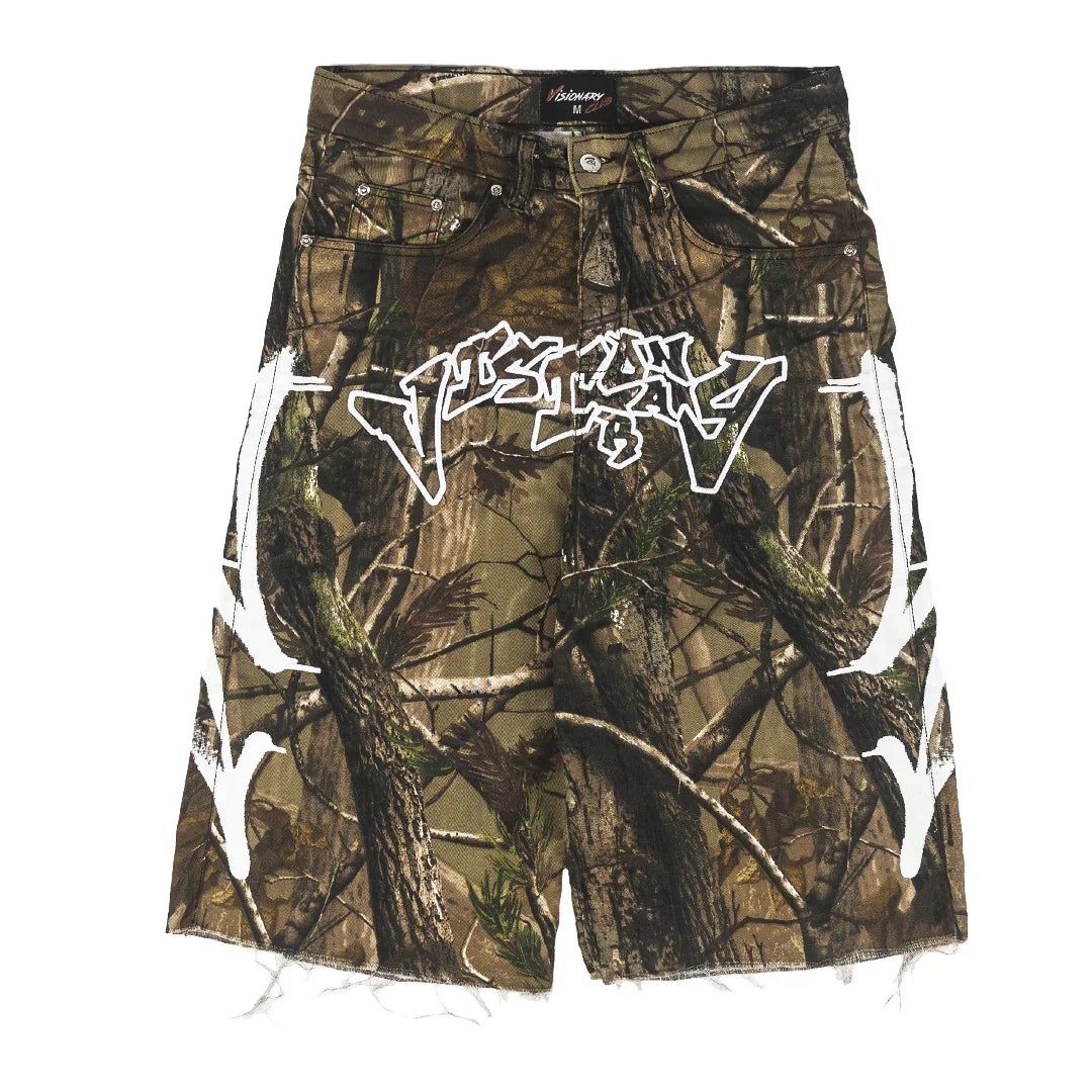 Visionary Club Shorts CAMO “GRAFFITI BLITZ” LONG STRAIGHT