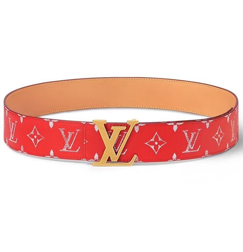 Louis Vuitton LV Initiales Red White Reversible