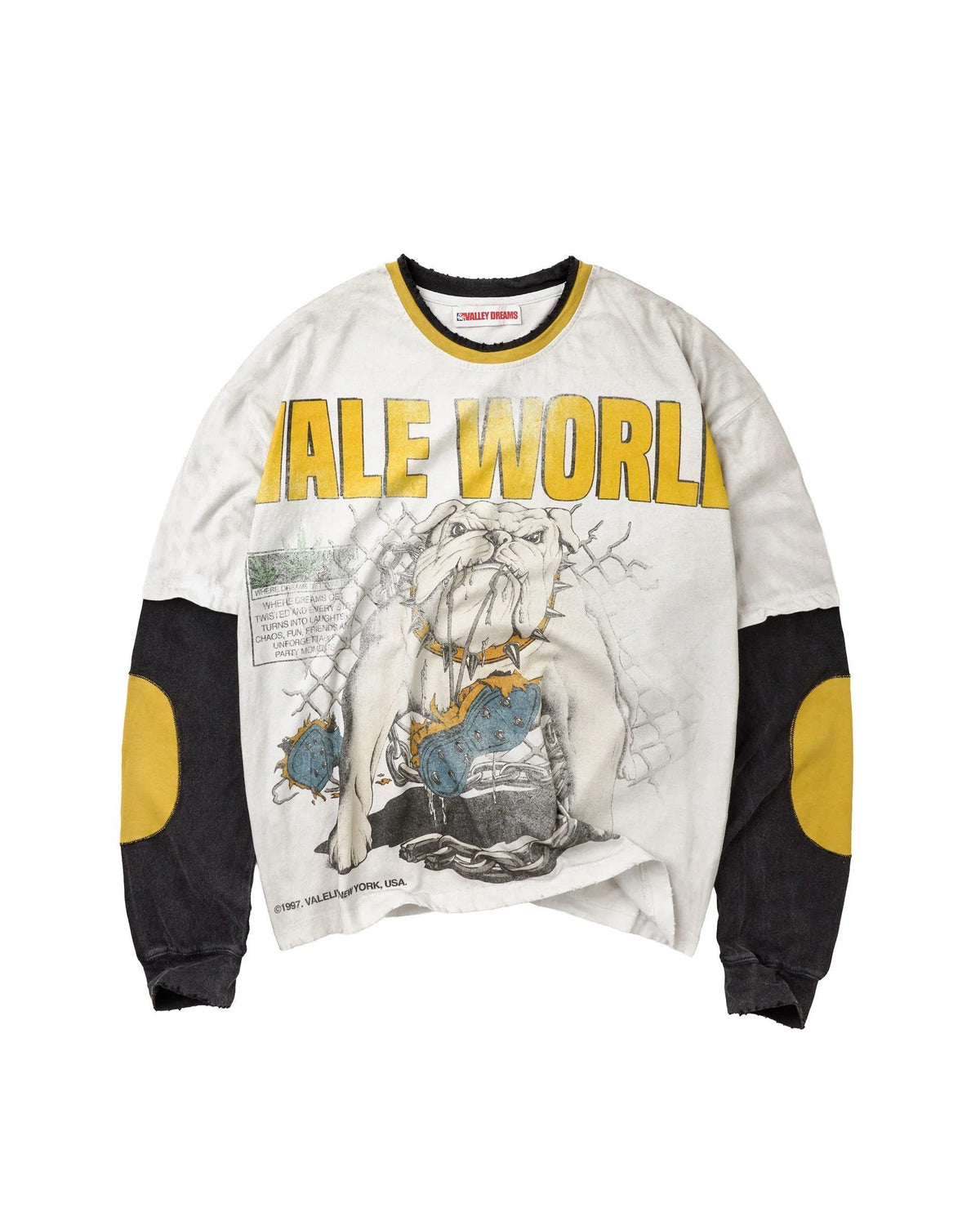 Vale Forever Tee DOGYARD LAYERED LONGSLEEVE White