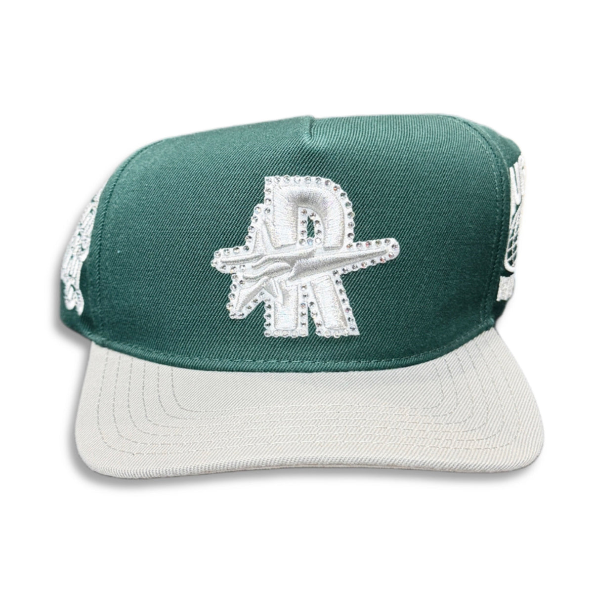 Roughplay Hat R Logo Green Grey