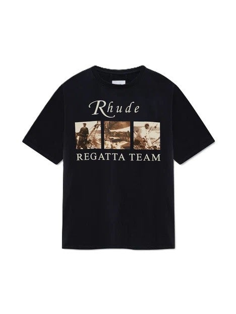 Rhude Tee USVI REGATTA TOUR Vintage Black