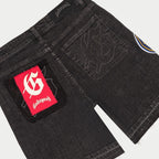 Godspeed Denim Shorts Black Patchwork v2