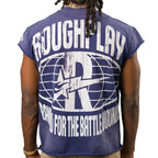 Roughplay Tee Chainsaw Navy Sleeveless