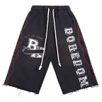 Boredom Kills Shorts Collegiate Faded Black