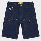Godspeed Denim Shorts Raw Blue Twin Panel