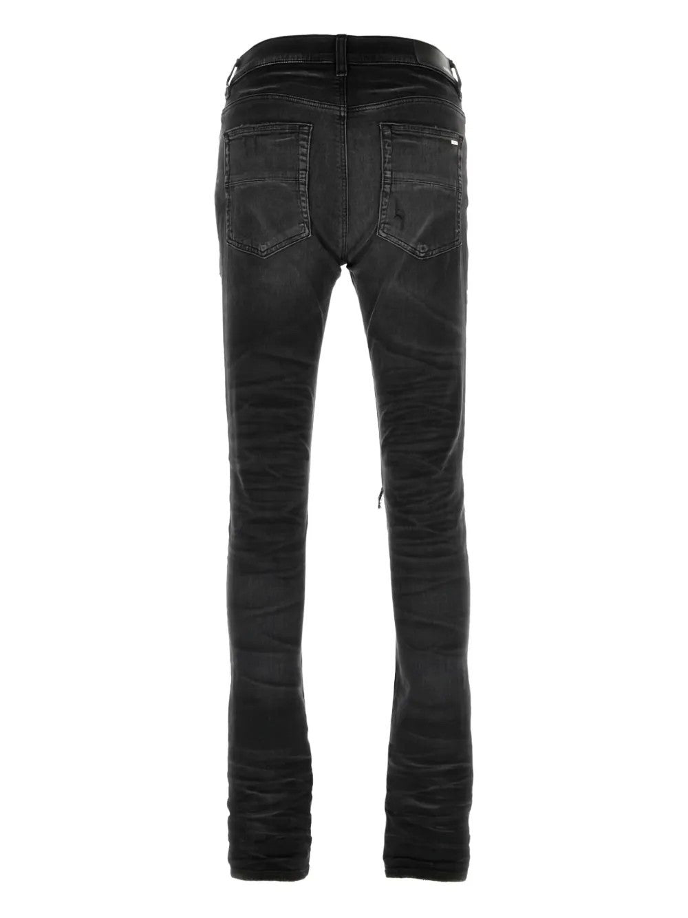 Amiri Jeans Mx1 Black International Yellow Patch