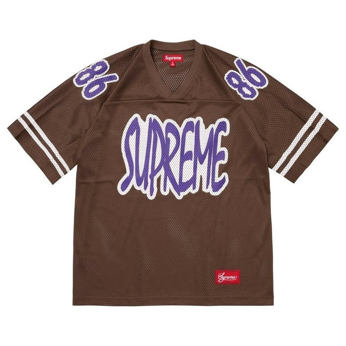 Supreme Brown Reflective Football Jersey