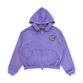 Birth Of Royal Child Hoodie Purple Studded Boxy