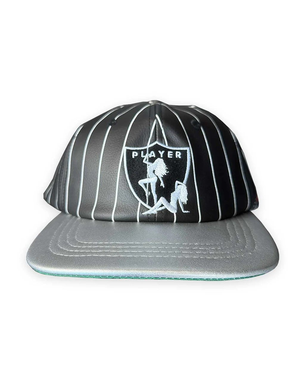 Triple Sevens Hat Pinstripe Player Black White