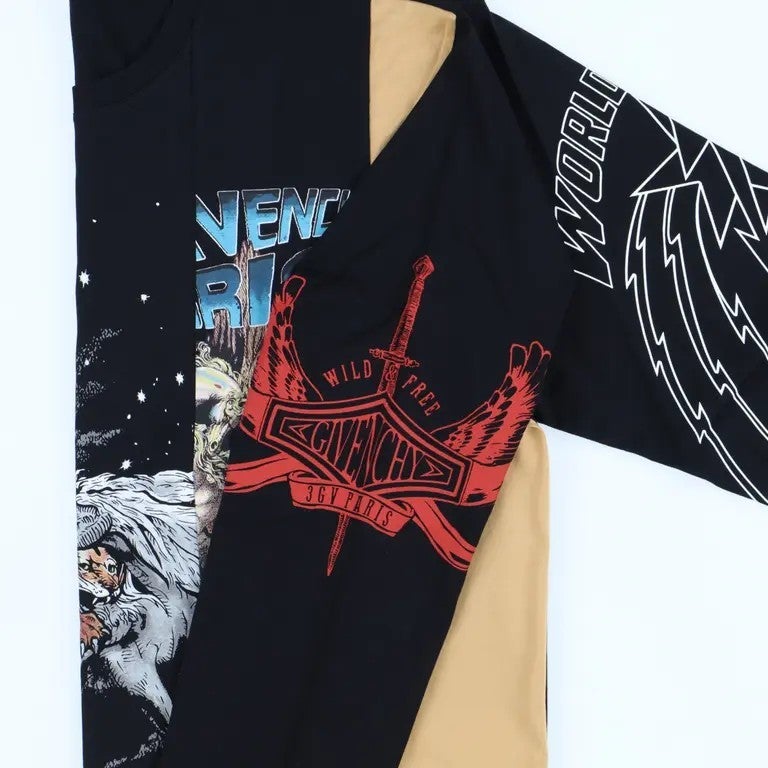 Givenchy Tee Black Long sleeve World Tour