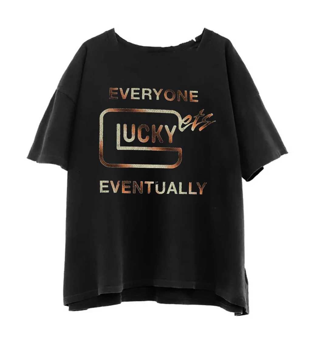 Triple Sevens Tee Black Hard Gl*ck