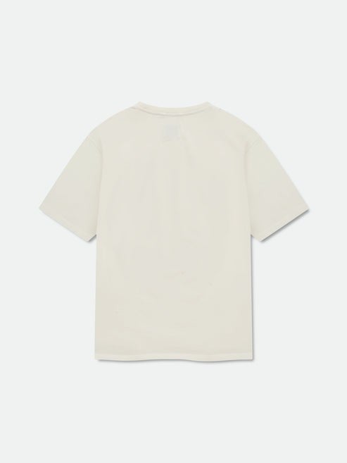 RHUDE PIT STOP TEE CREAM