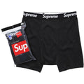 Supreme Hanes Boxer Briefs Black (4 Pack)