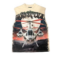 Godspeed Tee Helicopters Cream Custom Sleveless