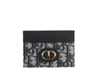 Dior Card Holder 30 Montaigne Freesia Oblique Jacquard