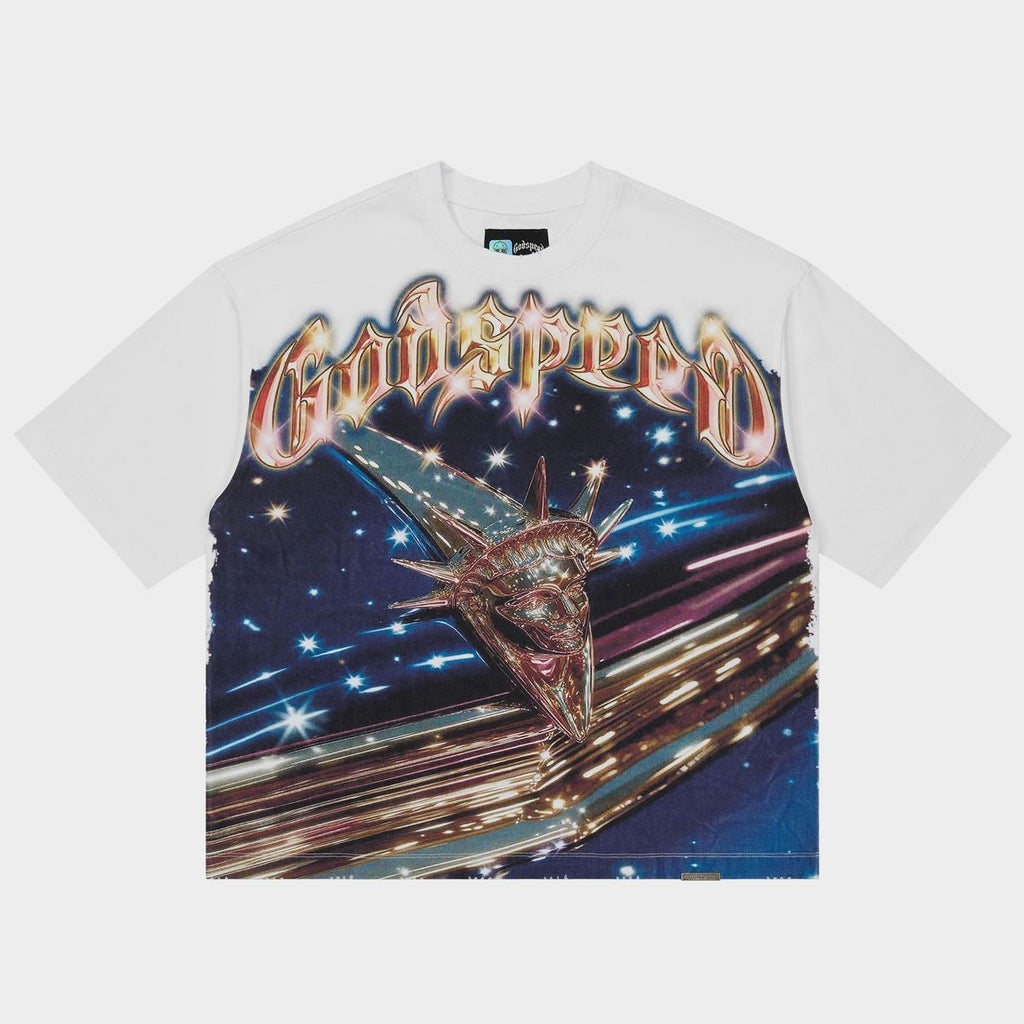 Godspeed Tee Liberty Cruiser White