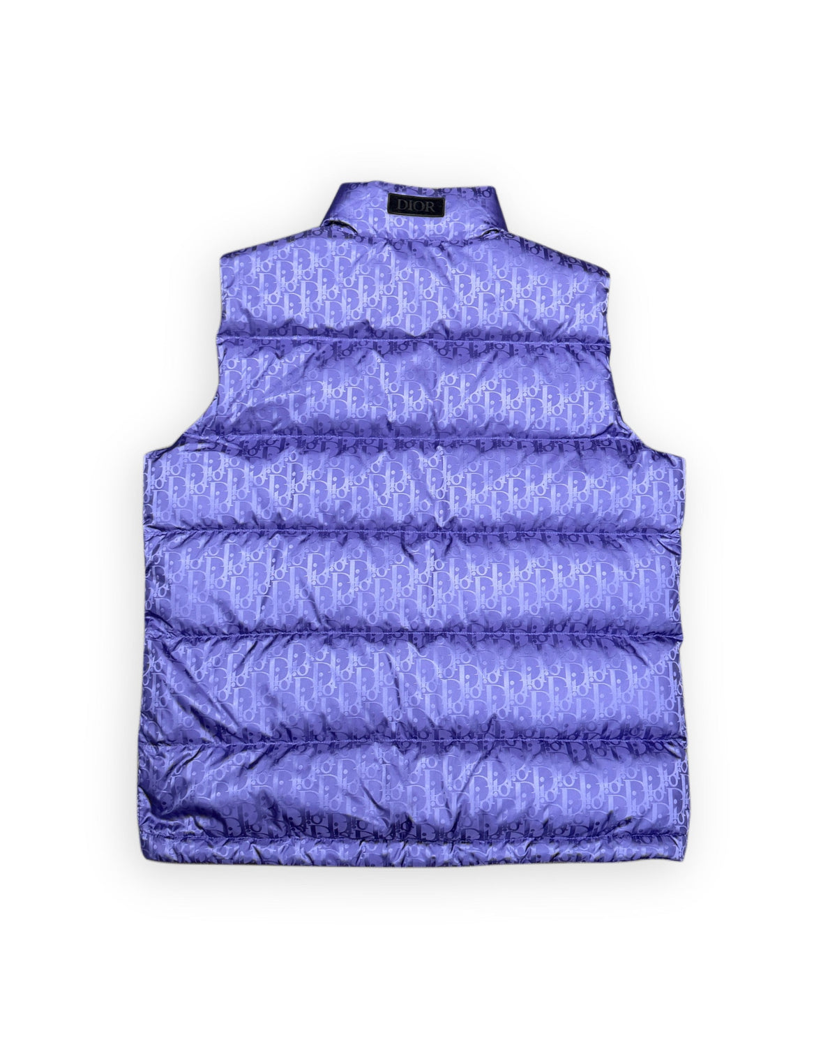 Dior Puffer Vest Purple Oblique Preowned