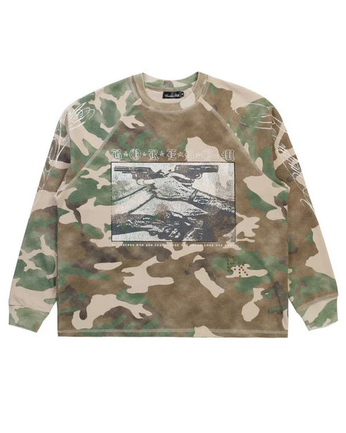 Boredom Kills Camo Trust L/S Tee