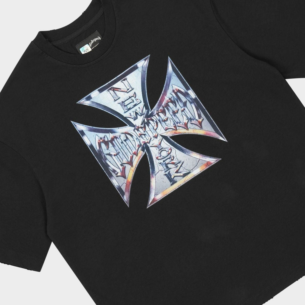 Godspeed Tee Chrome Motto Black