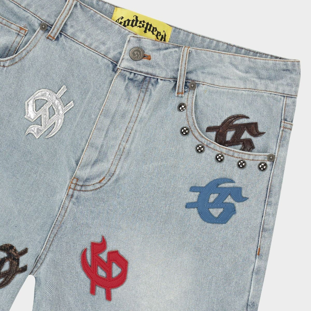 Godspeed Infinity Shorts Blue Multicolor