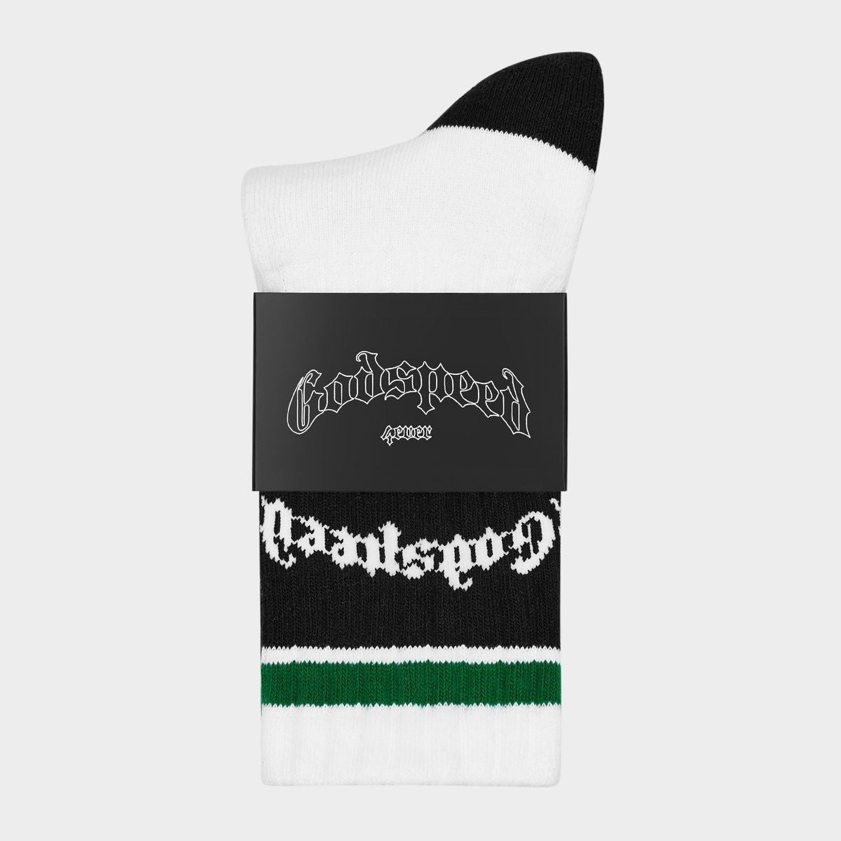 Godspeed Sock Og Logo Striped White Green