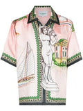 Casablanca x Browns Shirt Lago De Casa Pink