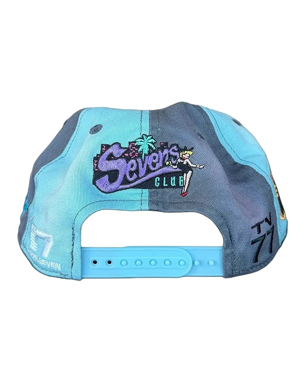Triple Sevens Hat Night Owl Vice Pink Blue