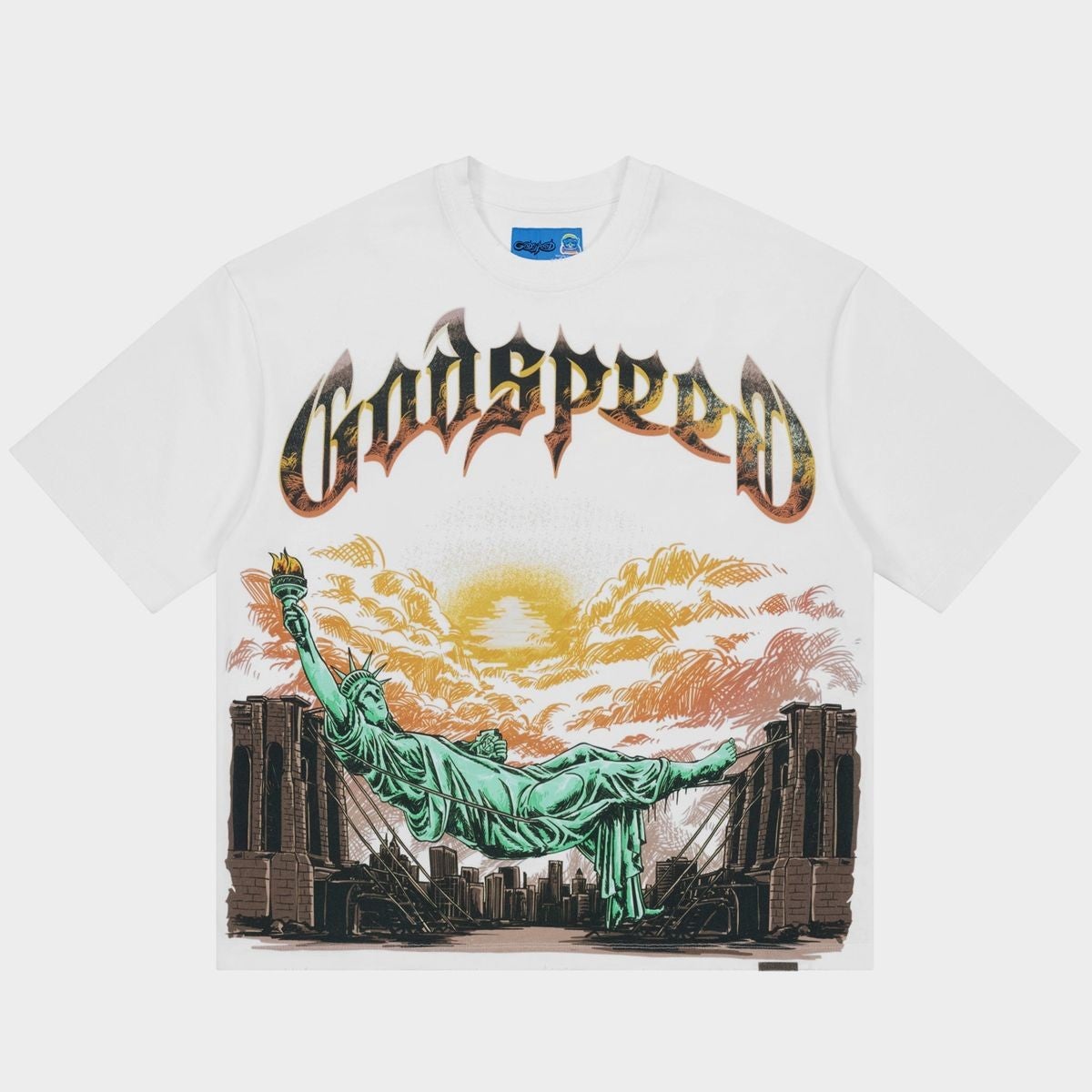 Godspeed Tee Burnt Bridges II NGT White